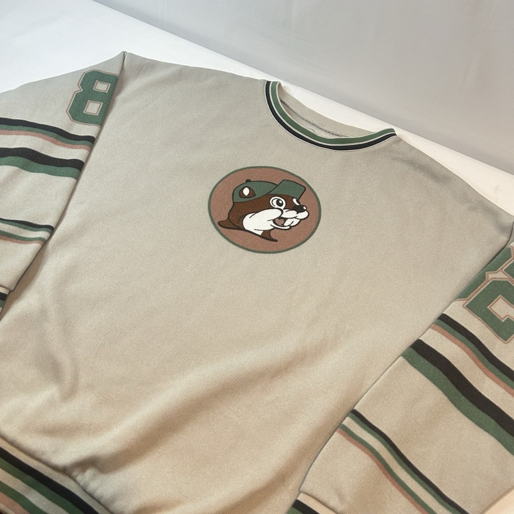Buc-ees Bucees #82 Hockey Sweater Men's XXL Long Sleeve Sweatshirt Adult